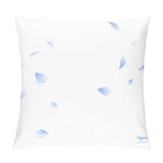 Personality  Vector Blue Leaf Vector Panoramic On White Background Pillow Covers