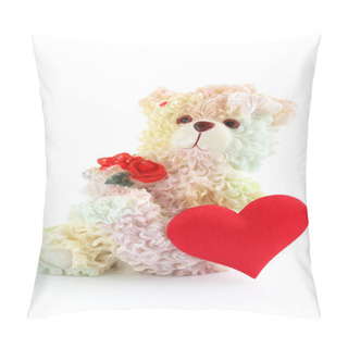 Personality  Bear On White Pillow Covers