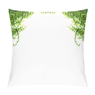 Personality  Ivy Leaves Isolated On A White Background Pillow Covers