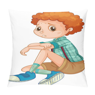 Personality  Abused Boy Pillow Covers