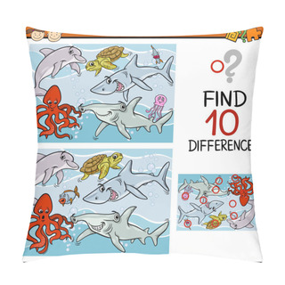 Personality  Finding Differences Game Cartoon Pillow Covers