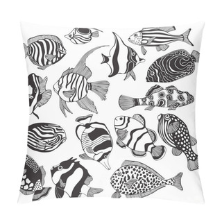 Personality  Exotic Tropical Fish Pillow Covers