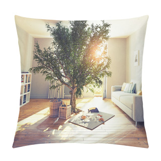 Personality  Tree In A Room Pillow Covers