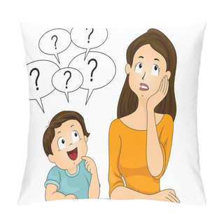 Personality  Mom And Son Questions Pillow Covers