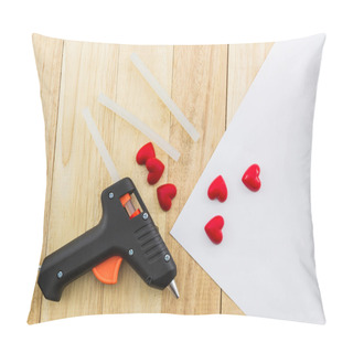 Personality  Closeup Electric Hot Glue Gun. Pillow Covers