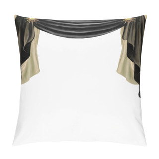 Personality  Black And Golden Curtain Pillow Covers
