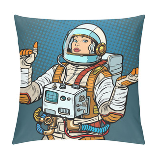 Personality  Woman Astronaut, Space Exploration Pillow Covers