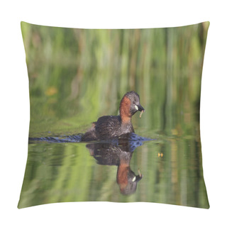 Personality  Little Grebe On A Still Pond Pillow Covers