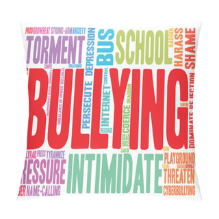 Personality  Bullying Word Cloud Pillow Covers