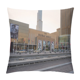 Personality  The Dubai Mall And Burj Khalifa Pillow Covers