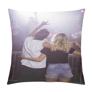 Personality  Couple Enjoying At Nightclub Pillow Covers