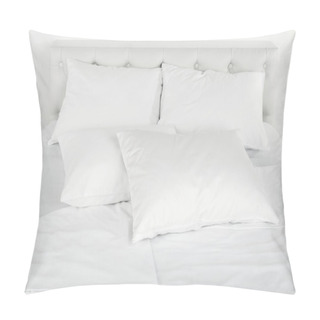 Personality  White Pillows On Bed Close Up Pillow Covers