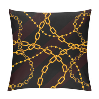 Personality  Gold Jewelry Accessories Pillow Covers