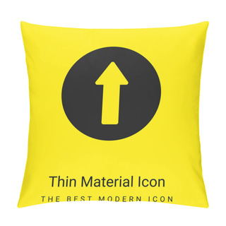Personality  Ahead Minimal Bright Yellow Material Icon Pillow Covers