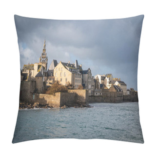 Personality  Beautiful Landscape And Roscoff Town In Bretagne, France Pillow Covers