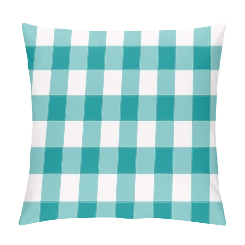 Personality  vector Green and white Gingham check pattern design illustration for printing on paper, wallpaper, covers, textiles, fabrics, for decoration, decoupage, and other. pillow covers