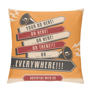 Personality  Advertising And Marketing Creative Design Concept Pillow Covers