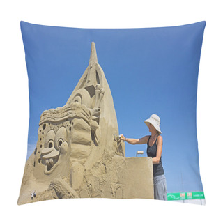Personality  Sand Sculpture Pillow Covers