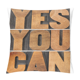 Personality  Yes You Can Motivation Phrase Pillow Covers
