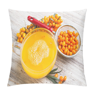 Personality  Sea Buckthorn Tea And Berries Pillow Covers