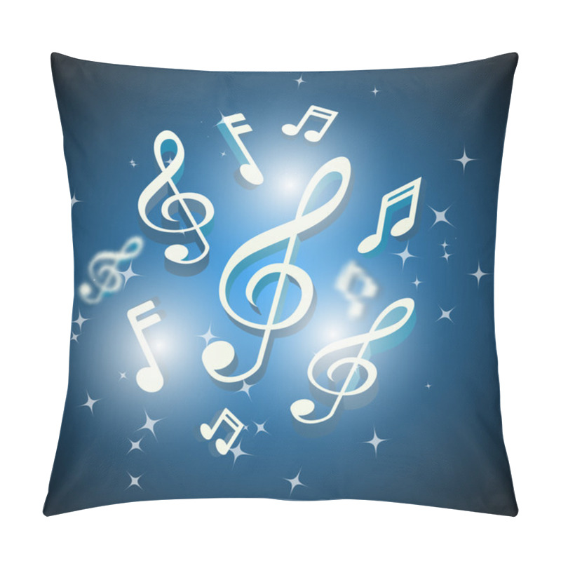 Personality  Musical notes and treble clef pillow covers