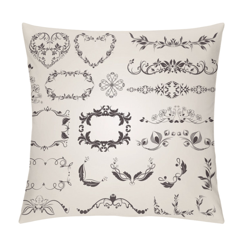 Personality  Vector Set Decorative Elements For Design Pillow Covers
