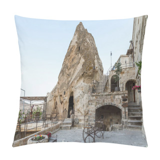 Personality  Entrance To Cave In Bizarre Rock And Beautiful Architecture, Cappadocia, Turkey Pillow Covers
