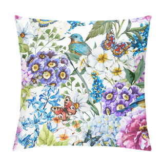 Personality  Watercolor Floral Pattern Pillow Covers