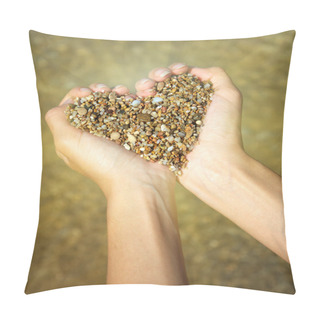 Personality  Heart Symbol In Feminine Hand Pillow Covers