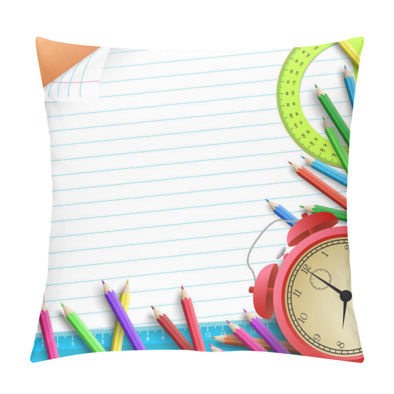 Personality  Back To School Background pillow covers