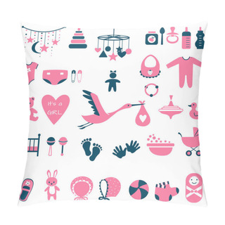 Personality  Baby Shower Set For Girl Pillow Covers
