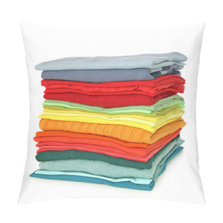 Personality  Stack Of Clothes Pillow Covers
