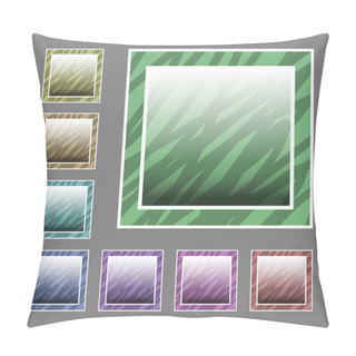Personality  Vector Set Of Buttons. Pillow Covers