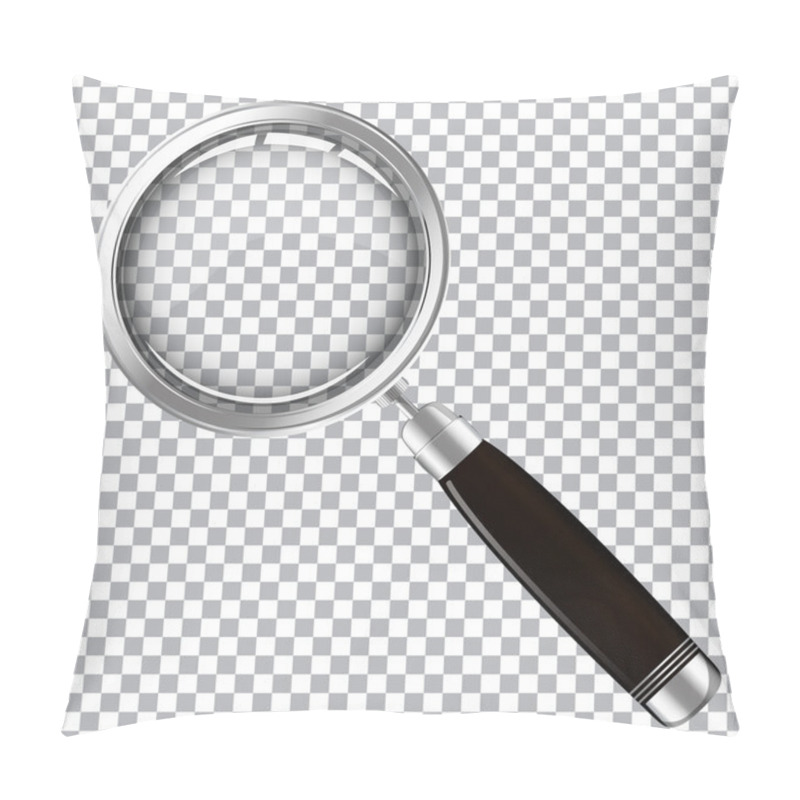 Personality  Magnifying glass with dark handle pillow covers