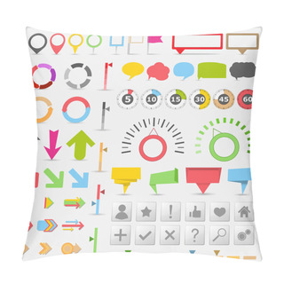 Personality  Infographic Elements Pillow Covers