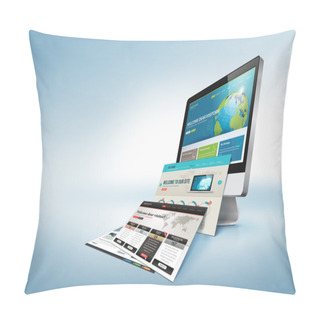 Personality  Web Design Concept Pillow Covers