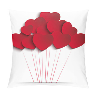 Personality  Valentines Day Heart Balloons Pillow Covers