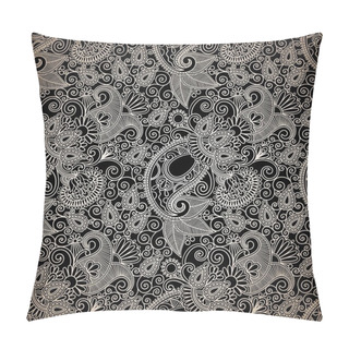 Personality  Seamless Flower Paisley Design Background Pillow Covers