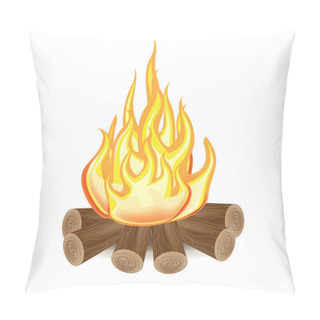 Personality  Single Campfire Isolated Pillow Covers
