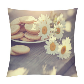 Personality  Camomile And Cookies Pillow Covers