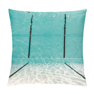 Personality  Underwater In Empty Swimming Pool With Blue Water Pillow Covers