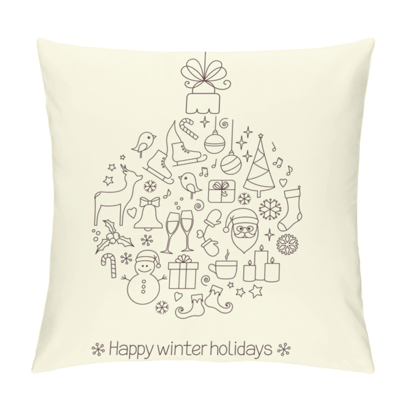 Personality  Christmas Elements Pillow Covers