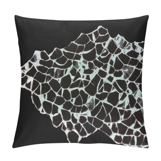 Personality  Close-up Of Broken Glass (Shattered Tempered Glass) Pillow Covers