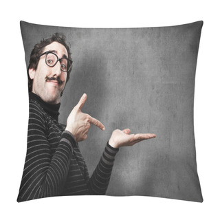 Personality  Pedantic Man Show Sign Pillow Covers