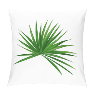 Personality  Palm Branch Illustration Isolated On White Background Pillow Covers