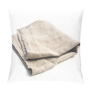 Personality  Clean Beige Textile, Napkin Serviette Isolated On White  Pillow Covers