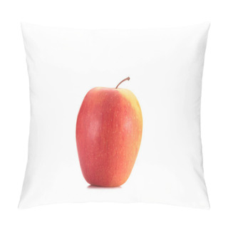 Personality  Close Up View Of Fresh Apple Fruit Isolated On White Pillow Covers