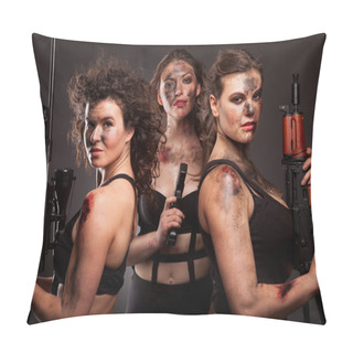 Personality  Armed Strong Female Killers Pillow Covers
