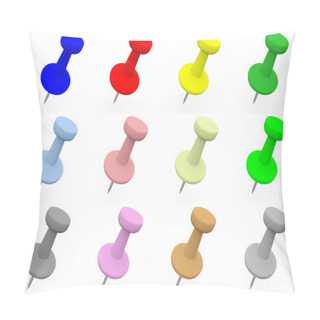 Personality  Set Of Coloured Pins Pillow Covers