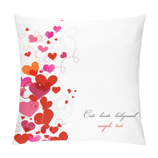 Personality  Cute Hearts Background Pillow Covers